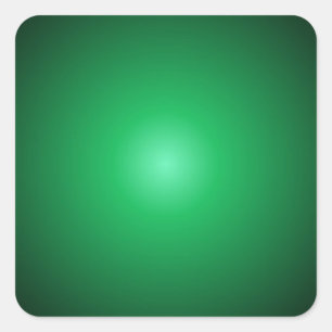 Sticker Carré Couleur verte élégante Modèle blanche personnalisé