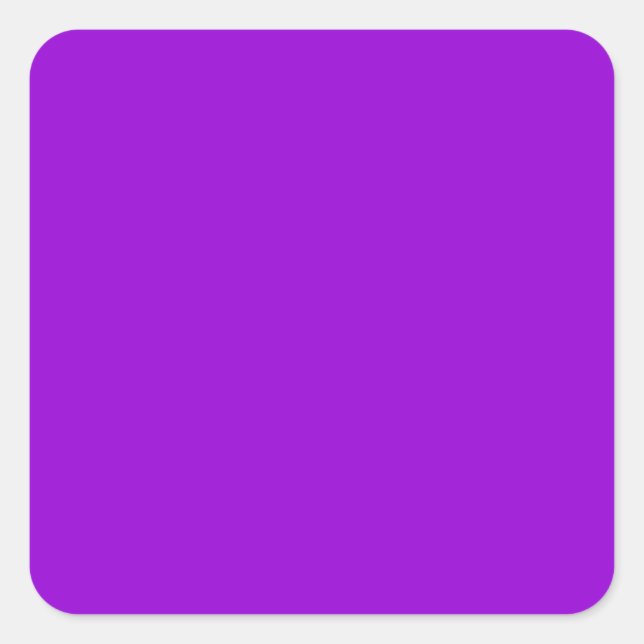 Sticker Carré couleur violet foncé (Devant)