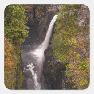 Sticker Carré Couleurs Automnes À Elk Falls