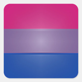 Sticker Carré Couleurs Bi Pride