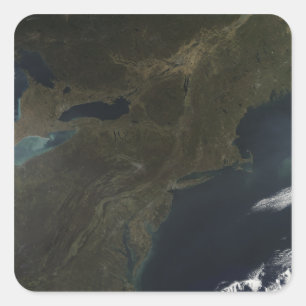 Sticker Carré Couleurs de chute dans l'Est des États-Unis