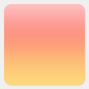 Sticker Carré Couleurs simples - Jaune à Misty Pink ombre