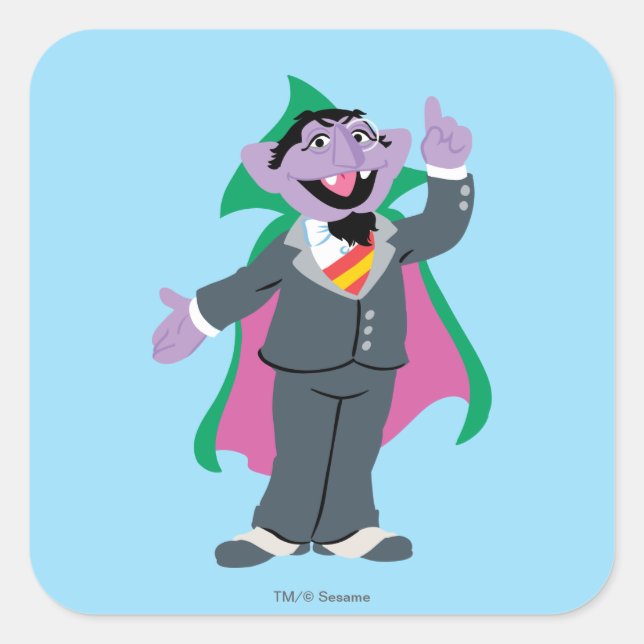 Sticker Carré Count von Count Classic Style (Devant)