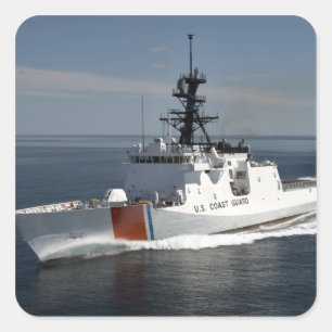 Sticker Carré Coupeur Waesche 3 de la garde côtière des USA
