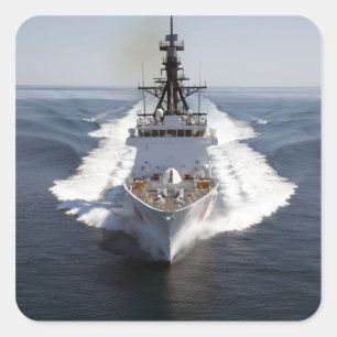 Sticker Carré Coupeur Waesche de la garde côtière des USA