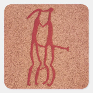 Sticker Carré couple Idol