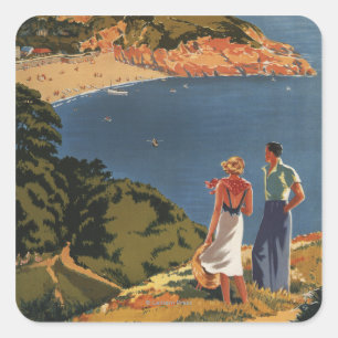 Sticker Carré Couples du sud/de Great Western rail sur la