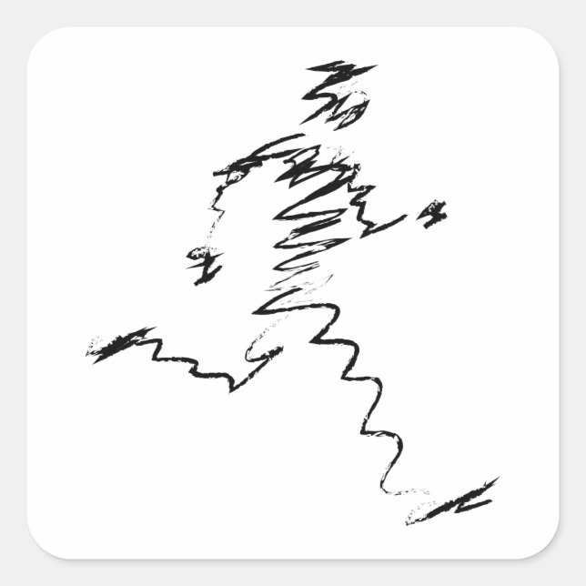 Sticker Carré Coureurs, Coureurs, Triathlètes (Devant)