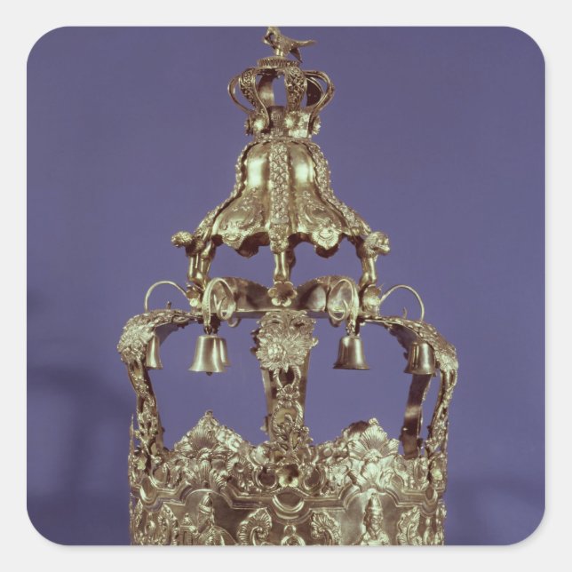 Sticker Carré Couronne de Torah (Devant)