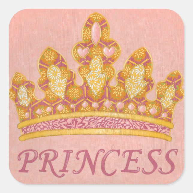 Sticker Carré Couronne princesse juive par Chariklia Zaris (Devant)