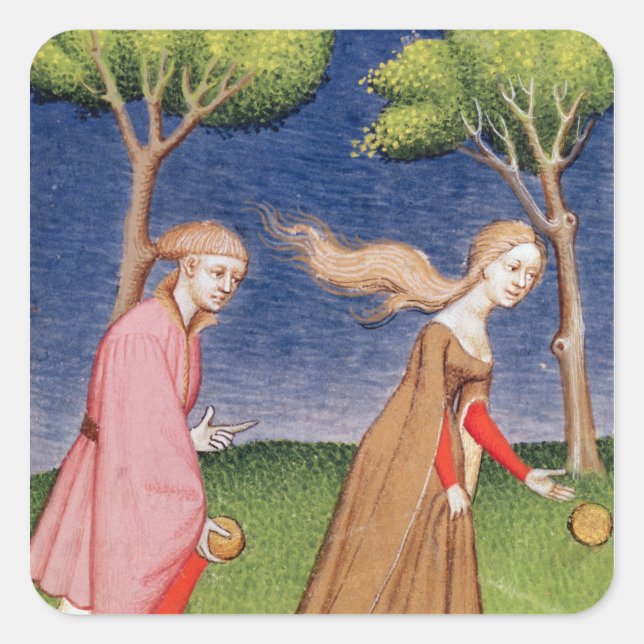 Sticker Carré Course de Melanion contre Atalanta (Devant)