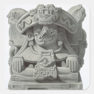 Sticker Carré Couteau utilisé pour couper le coeur du sacrifice