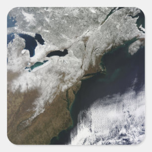 Sticker Carré Couverture de neige s'étendant du Canada
