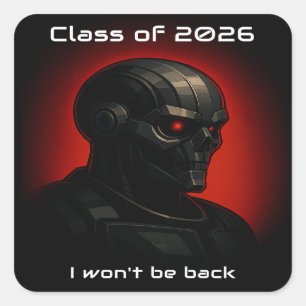 Sticker Carré Crâne de Terminator Promotion 2026 Science-fiction