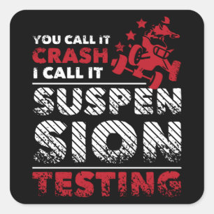 Sticker Carré Crash ATV Quad