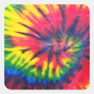 Sticker Carré Cravate Motif teint