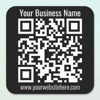 Sticker Carré CRÉER INSTANTANÉMENT UN Code QR SCANNABLE
