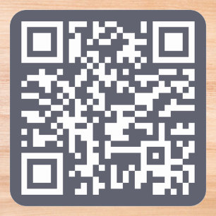 Sticker Carré Créer un code QR d'URL de site Web d'entreprise pe