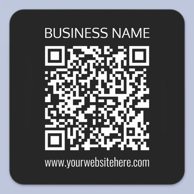 Sticker Carré Créer un code QR instantanément avec l'URL du site (Créateur téléchargé)