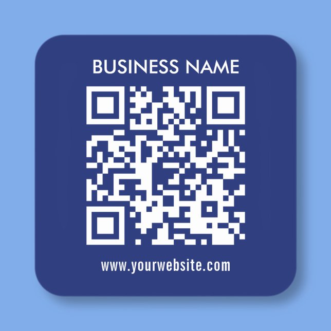 Sticker Carré Créer un code QR instantanément Design simple mode (Créateur téléchargé)