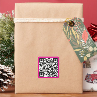 Sticker Carré Créer un code QR personnalisé avec une adresse de