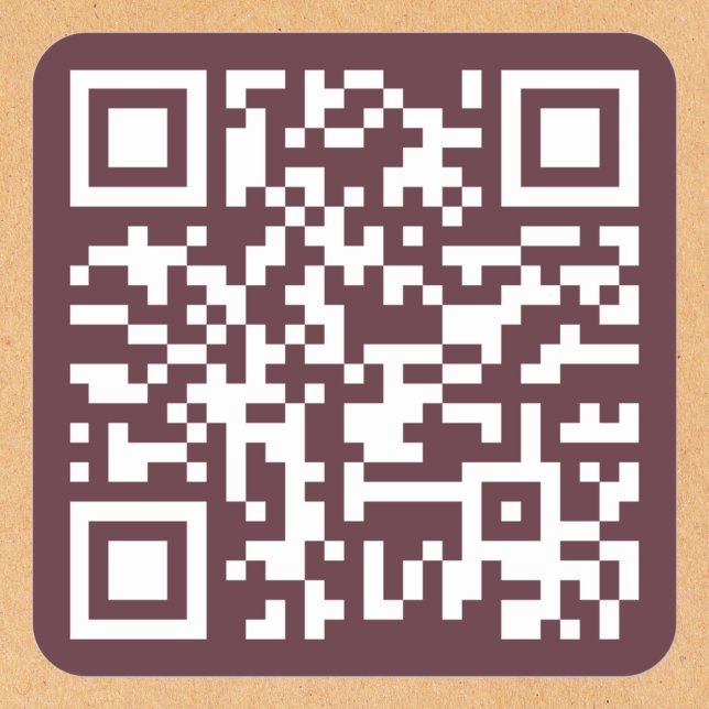 Sticker Carré Créer un code QR personnalisé pour le site Web du  (Create Custom Small Business Owner Website QR Code Square Sticker)