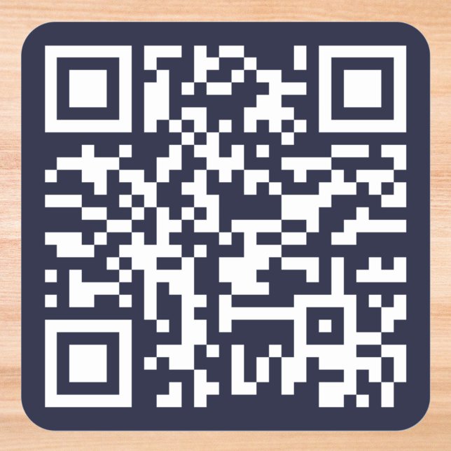 Sticker Carré Créer un code QR personnalisé pour le site web d'u (Create Custom QR Code Small Business Owner Website Square Sticker)