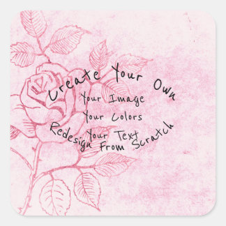 Sticker Carré Créer votre propre Customisé