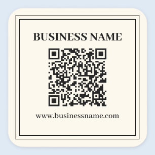 Sticker Carré Créez instantanément un code QR scannable pour l'e