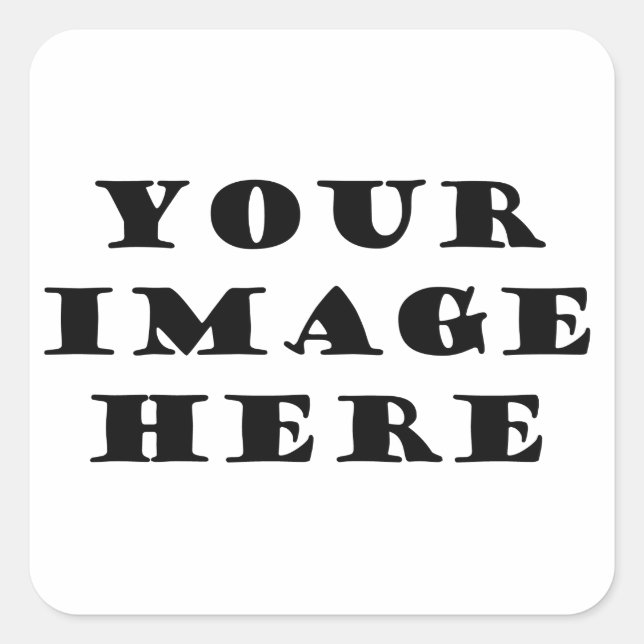 Sticker Carré Créez votre propre (Devant)