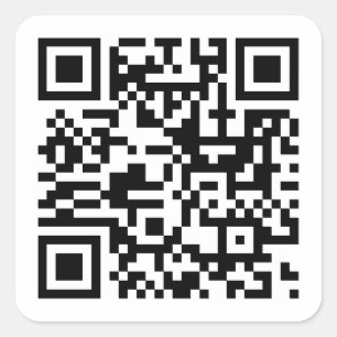 Sticker Carré Créez votre propre code QR personnalisé Adresse de