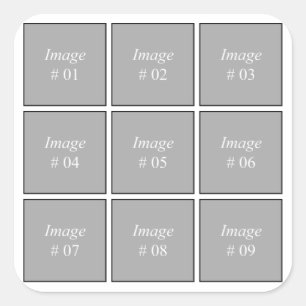 Sticker Carré Créez votre propre collection de photos Instagram