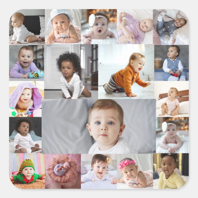 Sticker Carré Créez votre propre collection photo 19 (Devant)