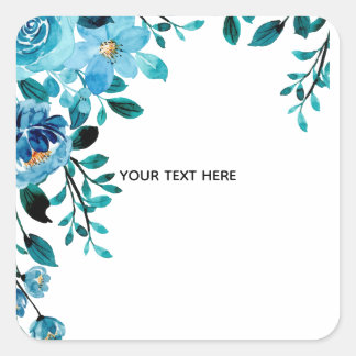Sticker Carré Créez Votre Propre Floral