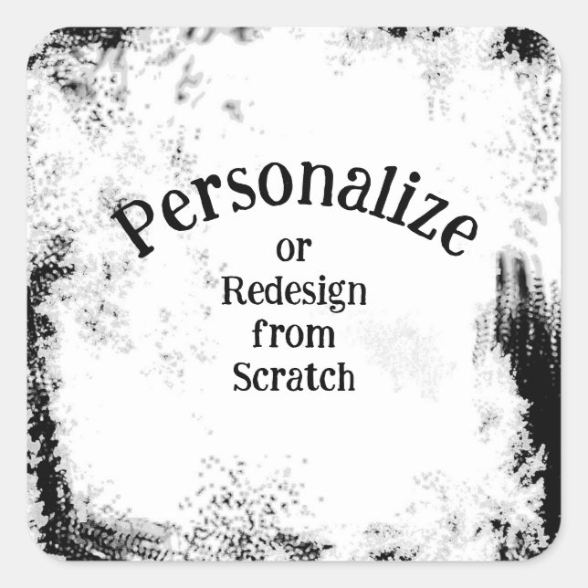 Sticker Carré Créez votre propre logo/article personnalisé (Devant)