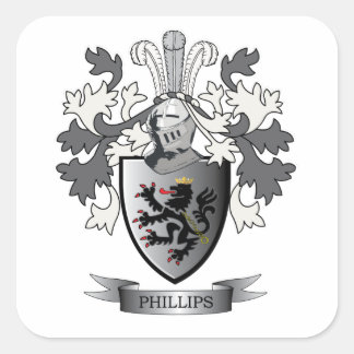 Sticker Carré Crest coat d'armée de Phillips