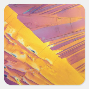 Sticker Carré Cristaux acides oxaliques