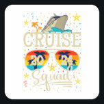 Sticker Carré Croisière 2024 Croisière Vacances<br><div class="desc">Croisière Squad 2024 Croisière Anniversaire Vacances Funny Crew Graphic design Cadeau Carré Sticker Classic Collection.</div>
