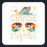 Sticker Carré Croisière 2024 Croisière Vacances<br><div class="desc">Croisière Squad 2024 Croisière Anniversaire Vacances Funny Crew Graphic design Cadeau Carré Sticker Classic Collection.</div>