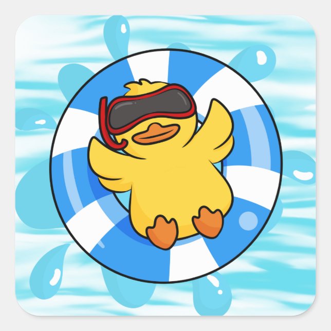 Sticker Carré Croisière pour canards de croisière (Devant)