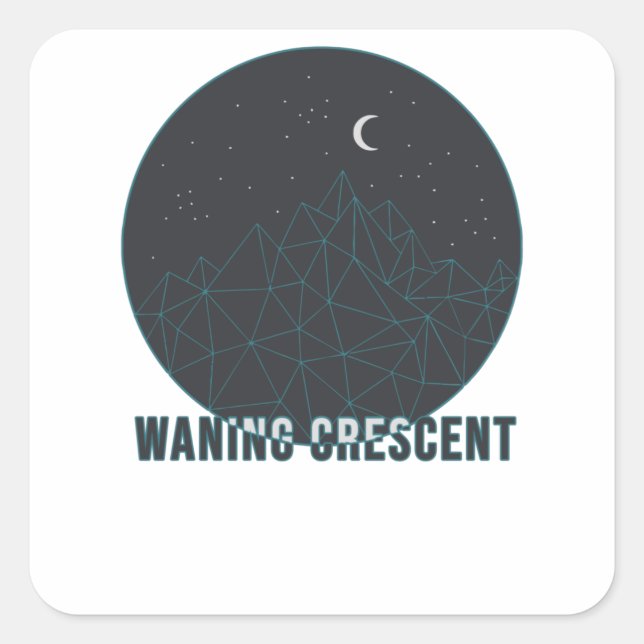Sticker Carré Croissant de l'attente (Devant)