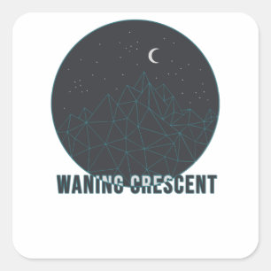 Sticker Carré Croissant de l'attente