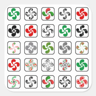 Sticker Carré Croix Basques