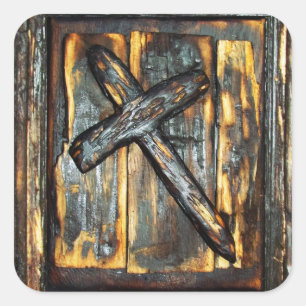 Sticker Carré Croix de l'Apocalypse