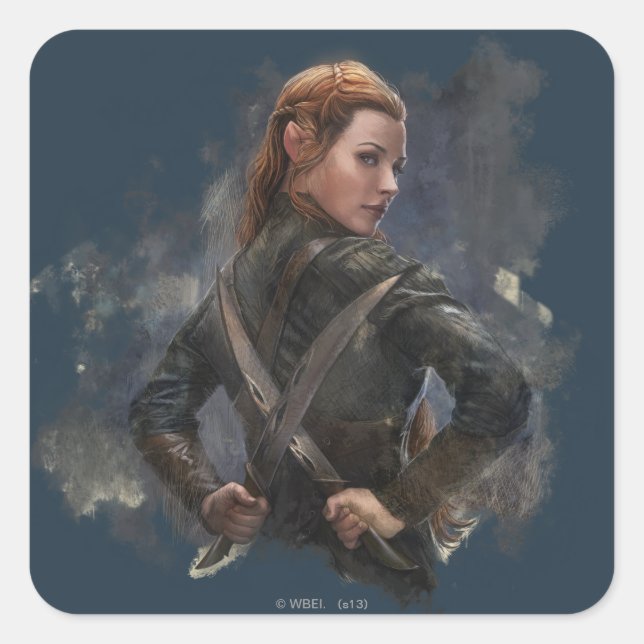 Sticker Carré Croquis TAURIEL™ (Devant)