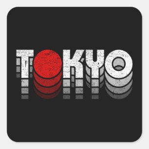 Sticker Carré Cru de Tokyo (シャツ de 東京 T)