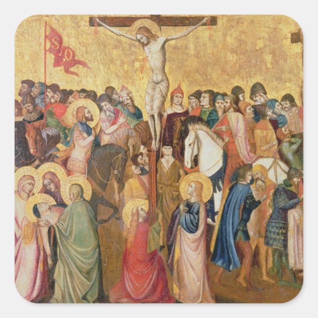 Sticker Carré Crucifixion (Devant)