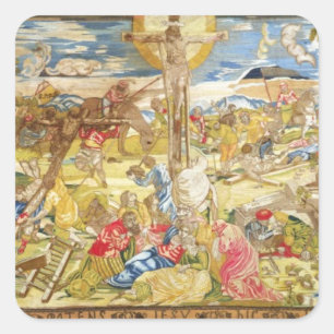 Sticker Carré Crucifixion, 1609 (broderie)