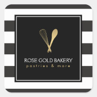 Cuillère à Whisk Or Gratté Luxe Boulangerie Logo, 
