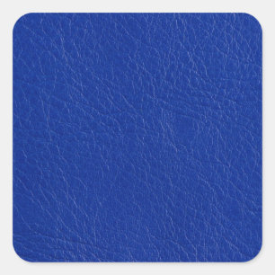 Sticker Carré Cuir bleu